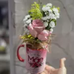 Arranjo c caneca- tema a sua escolha