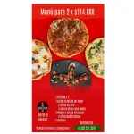 MENÚ PIZZA X2 elección OCTUBRE