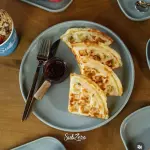 Waffle de pão de queijo