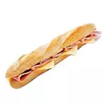 Baguette de jamón y queso