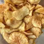 Chips de batata doce com sal