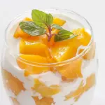 Duraznos con crema