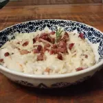 RISOTO DE PARMESANO CON BACON