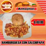 Hamburguesa con salchipapas