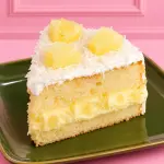 Bolo de coco com abacaxi-Sem lactose