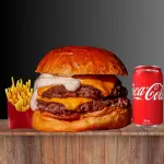 Double x-Burguer+ Batata e Refri