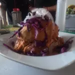Lonche bañado de milanesa
