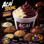 🥣 Açaí 300ml com Creme de Ninho 😍