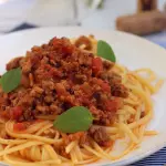 Macarrão integral c/ molho bolonhesa