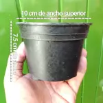 Maceta plástica negra