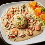 CAMARONES EN CREMA