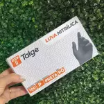 Cx. Luva Nitrilica Preta P C/100und