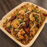 Arroz especial con gambas
