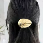 Hair clip redondo dorado