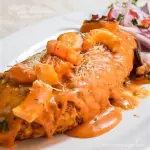 Tacu Tacu en Salsa de Langostinos