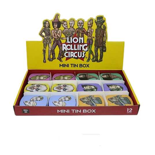 Tin Box Lion Rolling Circus Pequena