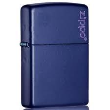 Zippo Classic Navy Matte Logo 239Z