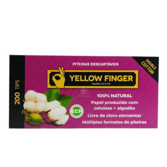 Piteira de Papel Yellow Finger Doub