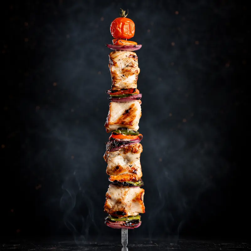 Brocheta de pollo