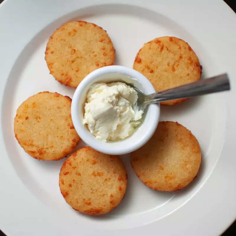 Arepas con nata