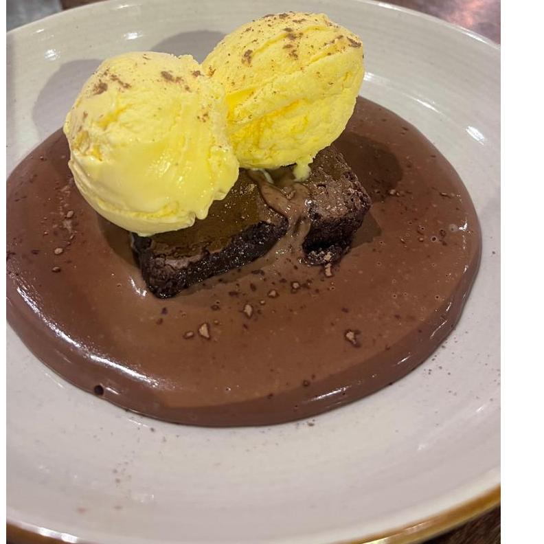 Brownie com Sorvete